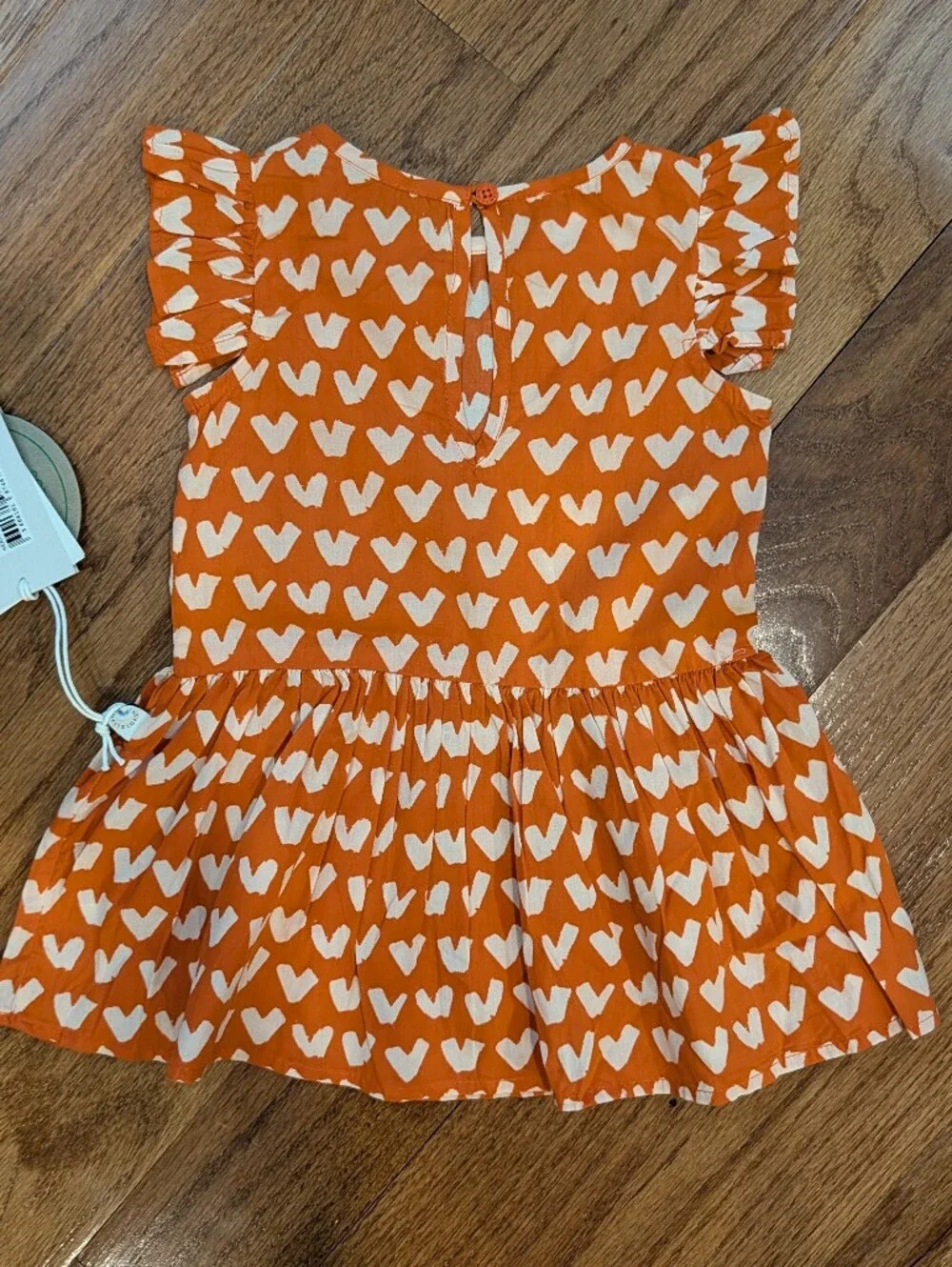 NWT Stella McCartney Kids Heart Flutter Dress - 6 Months